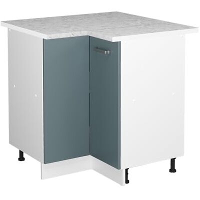 Vicco Universal Armoire d'angle R-Line, Bleu-Gris, 75.6cm avec Porte, avec PT, pour Le Rangement des ustensiles ménagers et des provisions - Publicité Vicco Universal Armoire d'angle R-Line, Bleu-Gris, 75.6cm avec Porte, avec PT, pour Le Rangement des ustensiles ménagers et des provisions - Publicité