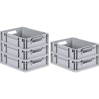 PROREGAL - NextGen Eurobox - Gris - 11L Boîte de rangement - Publicité PROREGAL - NextGen Eurobox - Gris - 11L Boîte de rangement - Publicité