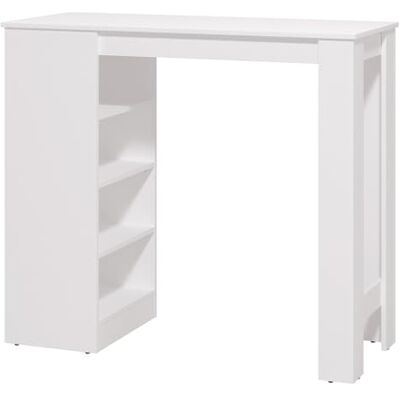 Table de Bar Blanche 120x50 Cm - Mobilier de Cuisine & Salle à Manger - Publicité Table de Bar Blanche 120x50 Cm - Mobilier de Cuisine & Salle à Manger - Publicité