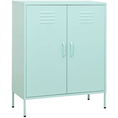 vidaXL Armoire de Rangement Placard Armoire de Stockage Meuble de Rangement Salon Salle de Séjour Intérieur Vert Menthe 80x35x101,5 cm Acier - Publicité vidaXL Armoire de Rangement Placard Armoire de Stockage Meuble de Rangement Salon Salle de Séjour Intérieur Vert Menthe 80x35x101,5 cm Acier - Publicité