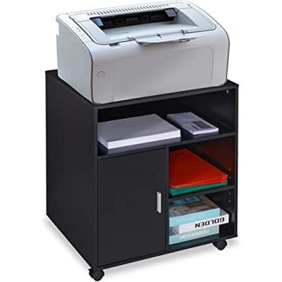 Relaxdays Caisson de Bureau, 5 Compartiments & Porte, Salle de Travail, aggloméré, Rangement, HLP 66,5x60x50cm, Noir - Publicité Relaxdays Caisson de Bureau, 5 Compartiments & Porte, Salle de Travail, aggloméré, Rangement, HLP 66,5x60x50cm, Noir - Publicité