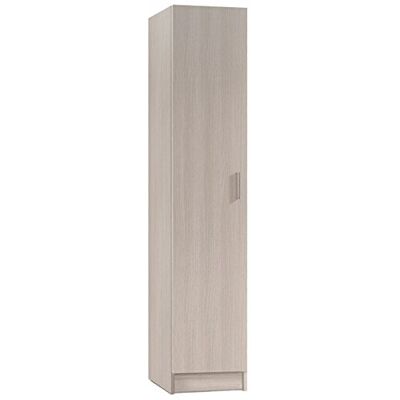 PEGANE Colonne de Rangement 1 Porte en mélamine Coloris chêne Dim : H180 x L37.2 x P37 cm - Publicité PEGANE Colonne de Rangement 1 Porte en mélamine Coloris chêne Dim : H180 x L37.2 x P37 cm - Publicité