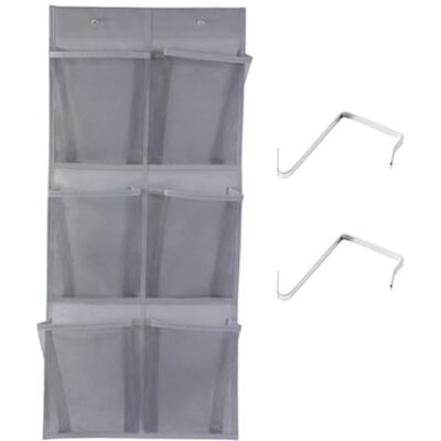 Galenecx Rangement à Chaussures de Porte, 2-in-1 Range Chaussure Derrière de Porte, Porte Chaussures Suspendue Multifonctionnelle, avec 2 Crochets, pour Cuisine, Chambre, Salle de Bain, Placard(Gris) - Publicité Galenecx Rangement à Chaussures de Porte, 2-in-1 Range Chaussure Derrière de Porte, Porte Chaussures Suspendue Multifonctionnelle, avec 2 Crochets, pour Cuisine, Chambre, Salle de Bain, Placard(Gris) - Publicité