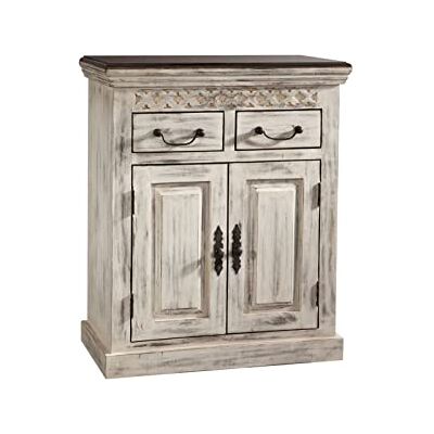 MASSIVMOEBEL24.DE Buffet Bois Massif de manguier ciré (Blanc Antique) Style Campagne Chic Castle Antik #209 - Publicité MASSIVMOEBEL24.DE Buffet Bois Massif de manguier ciré (Blanc Antique) Style Campagne Chic Castle Antik #209 - Publicité