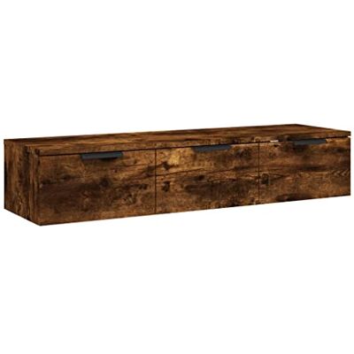 vidaXL Armoire Murale Armoire de Rangement Étagère Flottante Meuble Suspendu Meuble TV Intérieur Chêne Fumé 102x30x20 cm Bois d'Ingénierie - Publicité vidaXL Armoire Murale Armoire de Rangement Étagère Flottante Meuble Suspendu Meuble TV Intérieur Chêne Fumé 102x30x20 cm Bois d'Ingénierie - Publicité