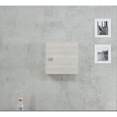 Kiamami Valentina meuble cube mural 45x45x15 cm chêne gris clair Meuble suspendu réversible avec porte, étagère intérieure en verre, bouton ABS chromé, idéal petits espaces - Publicité Kiamami Valentina meuble cube mural 45x45x15 cm chêne gris clair Meuble suspendu réversible avec porte, étagère intérieure en verre, bouton ABS chromé, idéal petits espaces - Publicité