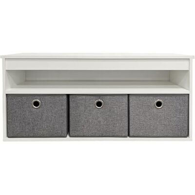 Box and beyond Banc Entrée Rangement 102 x 30 x 45 cm Bois Blanc 3 Coffres de Rangement 1 Étagère Banc à Chaussures, Rangement Chaussures Hall d'entrée, Couloir, Entrée Style Moderne - Publicité Box and beyond Banc Entrée Rangement 102 x 30 x 45 cm Bois Blanc 3 Coffres de Rangement 1 Étagère Banc à Chaussures, Rangement Chaussures Hall d'entrée, Couloir, Entrée Style Moderne - Publicité