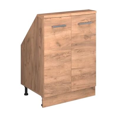 Vicco Meuble sous Pente R-Line, Chêne de Force doré, 60cm avec 2 Portes, Convient aux Murs inclinés et à Une Installation de Cuisine Variable - Publicité Vicco Meuble sous Pente R-Line, Chêne de Force doré, 60cm avec 2 Portes, Convient aux Murs inclinés et à Une Installation de Cuisine Variable - Publicité