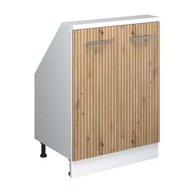 Vicco Meuble de Rangement sous Pente Rion, Chêne Artisan/Blanc, L60 x P46 cm avec 2 Portes, Gain de Place pour Les pièces mansardées - Publicité Vicco Meuble de Rangement sous Pente Rion, Chêne Artisan/Blanc, L60 x P46 cm avec 2 Portes, Gain de Place pour Les pièces mansardées - Publicité