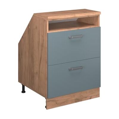 Vicco Meuble sous Pente R-Line, Chêne Artisan, 60cm 2 Portes, 60 cm de Profondeur, pour Une Combinaison Libre au Sein de systèmes de Cuisine modulaires - Publicité Vicco Meuble sous Pente R-Line, Chêne Artisan, 60cm 2 Portes, 60 cm de Profondeur, pour Une Combinaison Libre au Sein de systèmes de Cuisine modulaires - Publicité