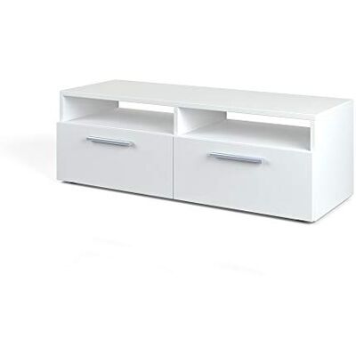Vicco Meuble TV Diego, Blanc, 95x38cm, Convient comme Support TV avec étagères Ouvertes - Publicité Vicco Meuble TV Diego, Blanc, 95x38cm, Convient comme Support TV avec étagères Ouvertes - Publicité