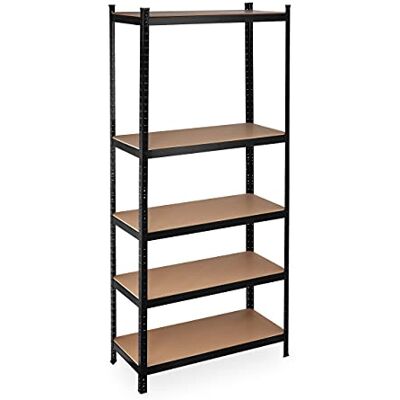 Relaxdays Etagère Lourde Charge XL, capacité 1325 kg, 220x100x45 cm, 5 Niveaux, à Clipser, Acier, Cave & Garage, Noir - Publicité Relaxdays Etagère Lourde Charge XL, capacité 1325 kg, 220x100x45 cm, 5 Niveaux, à Clipser, Acier, Cave & Garage, Noir - Publicité