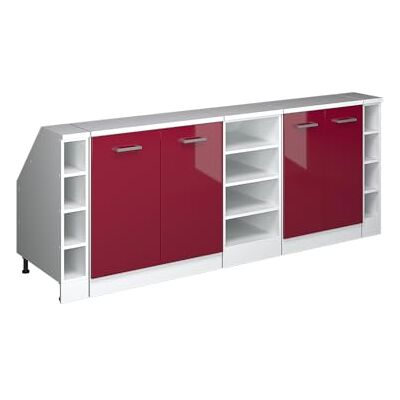 Vicco Meuble sous Pente R-Line, Rouge Brillant, 210cm Lot de 5 caissons 60 cm de Profondeur, Convient aux Murs inclinés et à Une Installation de Cuisine Variable - Publicité Vicco Meuble sous Pente R-Line, Rouge Brillant, 210cm Lot de 5 caissons 60 cm de Profondeur, Convient aux Murs inclinés et à Une Installation de Cuisine Variable - Publicité
