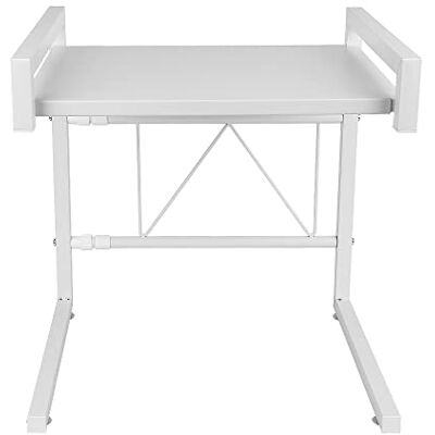 LANTUS Cuisine Micro Ondes Etagere Rangement,Étagère pour Micro-Ondes à 2 Couches Extensible pour épices, conserves, Bouteilles, jusqu'à 25 kg (42cm (40-65cm) Blanc) - Publicité LANTUS Cuisine Micro Ondes Etagere Rangement,Étagère pour Micro-Ondes à 2 Couches Extensible pour épices, conserves, Bouteilles, jusqu'à 25 kg (42cm (40-65cm) Blanc) - Publicité