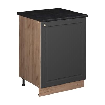 Vicco Meuble Bas de Cuisine Fame-Line, Anthrazit-Gold Landhaus/Chêne de Force doré, 60cm 1 Porte avec Plan de Travail - Publicité Vicco Meuble Bas de Cuisine Fame-Line, Anthrazit-Gold Landhaus/Chêne de Force doré, 60cm 1 Porte avec Plan de Travail - Publicité