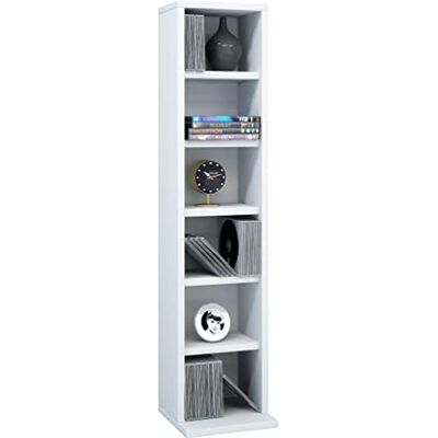 VCM Bois CD DVD Stand Rangement Étagère sur Pied Bibliothèque Deko Étagère Elementa Bois CD DVD Stand Rangement Étagère sur Pied Bibliothèque Deko Étagère Elementa Blanc - Publicité VCM Bois CD DVD Stand Rangement Étagère sur Pied Bibliothèque Deko Étagère Elementa Bois CD DVD Stand Rangement Étagère sur Pied Bibliothèque Deko Étagère Elementa Blanc - Publicité
