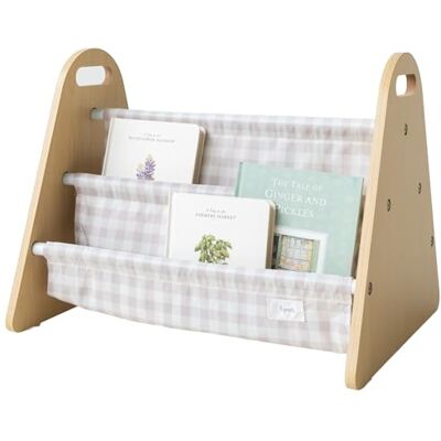 3 Sprouts Bibliothèque Enfant Double Face Rangement Livre Enfant Portable Petite Bibliothèque Livre Étagère Enfant Bibliothèque Bébé Montessori Meuble pour Chambre d’Enfant, Vichy Beige - Publicité 3 Sprouts Bibliothèque Enfant Double Face Rangement Livre Enfant Portable Petite Bibliothèque Livre Étagère Enfant Bibliothèque Bébé Montessori Meuble pour Chambre d’Enfant, Vichy Beige - Publicité