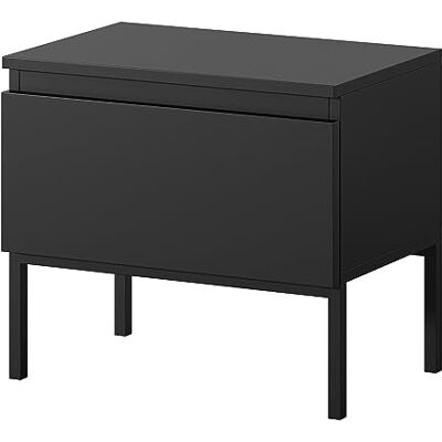 Selsey Table De Chevet avec Tiroir 43 x 49 cm Table De Nuit sur Pieds Noirs pour Salon Chambre Bureau Noir Bemmi - Publicité Selsey Table De Chevet avec Tiroir 43 x 49 cm Table De Nuit sur Pieds Noirs pour Salon Chambre Bureau Noir Bemmi - Publicité
