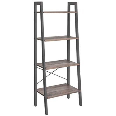 VASAGLE Meuble de Rangement, Étagère Rangement 4 Niveaux, Bibliothèque, pour Salon, Chambre, Cuisine, Bureau, Style Industriel, Cadre en Acier, Grège et Gris LLS44MG, 56 x 34 x 137.5 cm - Publicité VASAGLE Meuble de Rangement, Étagère Rangement 4 Niveaux, Bibliothèque, pour Salon, Chambre, Cuisine, Bureau, Style Industriel, Cadre en Acier, Grège et Gris LLS44MG, 56 x 34 x 137.5 cm - Publicité