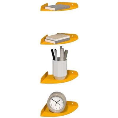 vidaXL Étagère flottante 4 pcs Jaune moutarde 15 x 15 x 2 cm, Salon, étagère flottante, design minimaliste, gain de place, murale contemporaine pour déco chez soi - Publicité vidaXL Étagère flottante 4 pcs Jaune moutarde 15 x 15 x 2 cm, Salon, étagère flottante, design minimaliste, gain de place, murale contemporaine pour déco chez soi - Publicité