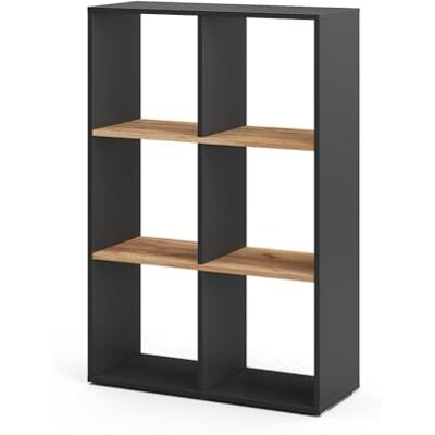 Vicco Meuble de Rangement Cube Karree, Anthracite/chêne doré, 72x107.8cm, adapté au Rangement et à la séparation des espaces de Vie - Publicité Vicco Meuble de Rangement Cube Karree, Anthracite/chêne doré, 72x107.8cm, adapté au Rangement et à la séparation des espaces de Vie - Publicité