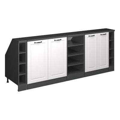Vicco Meuble sous Pente R-Line, Blanc Campagne, 210cm Lot de 5 caissons 60 cm de Profondeur, Convient aux Murs inclinés et à Une Installation de Cuisine Variable - Publicité Vicco Meuble sous Pente R-Line, Blanc Campagne, 210cm Lot de 5 caissons 60 cm de Profondeur, Convient aux Murs inclinés et à Une Installation de Cuisine Variable - Publicité