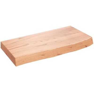 vidaXL Étagère Murale, Dessus de Table avec Bord Vivant, Tablette Suspendue Flottante, Rustique, Marron Clair Bois Chêne Massif Traité - Publicité vidaXL Étagère Murale, Dessus de Table avec Bord Vivant, Tablette Suspendue Flottante, Rustique, Marron Clair Bois Chêne Massif Traité - Publicité
