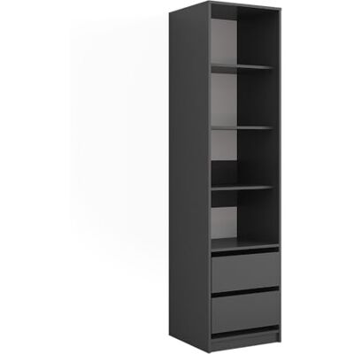 Vicco Armoire Elmo, Anthracite, 50x200cm - Publicité Vicco Armoire Elmo, Anthracite, 50x200cm - Publicité