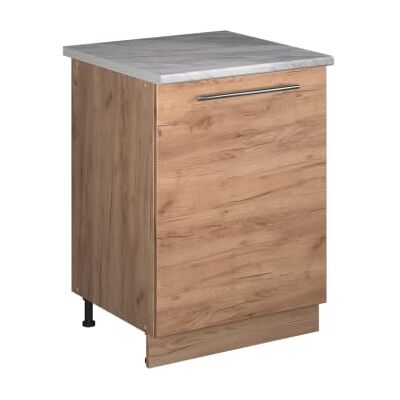 Vicco Meuble Bas de Cuisine Fame-Line, Chêne de Force doré/Chêne de Force doré, 60cm 1 Porte avec Plan de Travail - Publicité Vicco Meuble Bas de Cuisine Fame-Line, Chêne de Force doré/Chêne de Force doré, 60cm 1 Porte avec Plan de Travail - Publicité