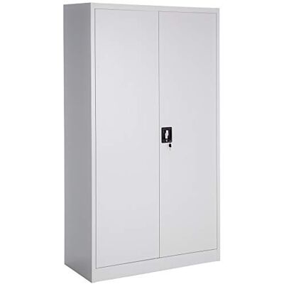 tectake ® Armoire Casier de Rangement Vestiaire Bureau en Metal 180x90x40cm avec 2 Portes verrouillables, 6 étagères de Rangement, Armoire avec Serrure Mobilier Bureau - Publicité tectake ® Armoire Casier de Rangement Vestiaire Bureau en Metal 180x90x40cm avec 2 Portes verrouillables, 6 étagères de Rangement, Armoire avec Serrure Mobilier Bureau - Publicité