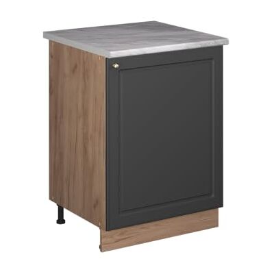 Vicco Meuble Bas de Cuisine Fame-Line, Anthrazit-Gold Landhaus/Chêne de Force doré, 60cm 1 Porte avec Plan de Travail - Publicité Vicco Meuble Bas de Cuisine Fame-Line, Anthrazit-Gold Landhaus/Chêne de Force doré, 60cm 1 Porte avec Plan de Travail - Publicité
