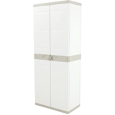 PEGANE Armoire Haute Meuble de Rangement 2 Portes intérieur/extérieur Coloris Beige Longueur 70 x Profondeur 41 x Hauteur 176 cm - Publicité PEGANE Armoire Haute Meuble de Rangement 2 Portes intérieur/extérieur Coloris Beige Longueur 70 x Profondeur 41 x Hauteur 176 cm - Publicité