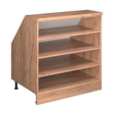 Vicco Meuble sous Pente R-Line, Chêne de Force doré, 80cm 4 Compartiments, 60 cm de Profondeur, pour Une Combinaison Libre au Sein de systèmes de Cuisine modulaires - Publicité Vicco Meuble sous Pente R-Line, Chêne de Force doré, 80cm 4 Compartiments, 60 cm de Profondeur, pour Une Combinaison Libre au Sein de systèmes de Cuisine modulaires - Publicité