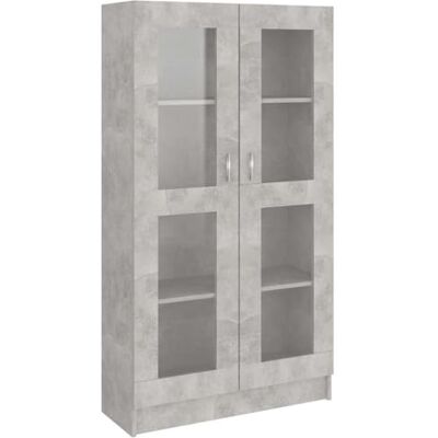 vidaXL Armoire à Vitrine, Meuble de Rangement avec Compartiment, Étagère de Salon Salle de Séjour Chambre Intérieur, Gris Béton Bois d’Ingénierie - Publicité vidaXL Armoire à Vitrine, Meuble de Rangement avec Compartiment, Étagère de Salon Salle de Séjour Chambre Intérieur, Gris Béton Bois d’Ingénierie - Publicité