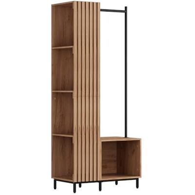 Vicco Vestiaire Zinto, Chêne de Force doré, 80x187cm avec 5 Compartiments de Rangement, adapté au Montage Mural pour Un Rangement Peu encombrant - Publicité Vicco Vestiaire Zinto, Chêne de Force doré, 80x187cm avec 5 Compartiments de Rangement, adapté au Montage Mural pour Un Rangement Peu encombrant - Publicité