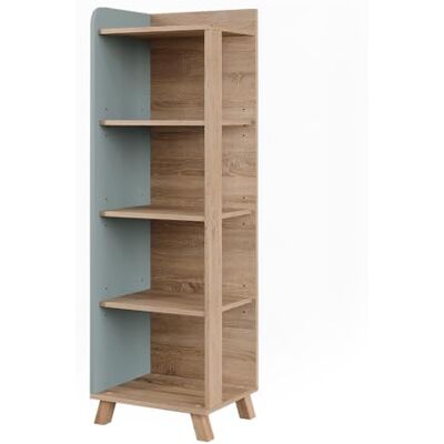 Vicco Étagère de Salle de Bain Karen, Sonoma/Bleu, 40x128cm avec 4 Compartiments, pour Le Rangement des Serviettes et des Produits de Soin - Publicité Vicco Étagère de Salle de Bain Karen, Sonoma/Bleu, 40x128cm avec 4 Compartiments, pour Le Rangement des Serviettes et des Produits de Soin - Publicité