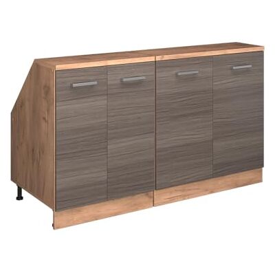 Vicco Meuble sous Pente R-Line, Gris Noble, 140cm Lot de 2 caissons 60 cm de Profondeur, Convient aux Murs inclinés et à Une Installation de Cuisine Variable - Publicité Vicco Meuble sous Pente R-Line, Gris Noble, 140cm Lot de 2 caissons 60 cm de Profondeur, Convient aux Murs inclinés et à Une Installation de Cuisine Variable - Publicité