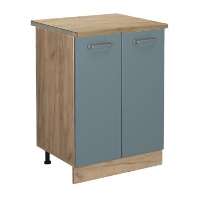 Vicco Meuble Bas de Cuisine R-Line, Bleu-Gris, 60cm, PT Chêne, pour Une Combinaison Libre au Sein de systèmes de Cuisine modulaires - Publicité Vicco Meuble Bas de Cuisine R-Line, Bleu-Gris, 60cm, PT Chêne, pour Une Combinaison Libre au Sein de systèmes de Cuisine modulaires - Publicité
