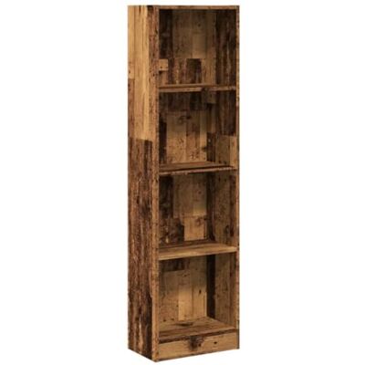 vidaXL Bibliothèque Vieux Bois 40x24x143 cm Bois d'ingénierie, étagère à Livres, Porte-Livres, Support à Livres, Armoire de Rangement - Publicité vidaXL Bibliothèque Vieux Bois 40x24x143 cm Bois d'ingénierie, étagère à Livres, Porte-Livres, Support à Livres, Armoire de Rangement - Publicité