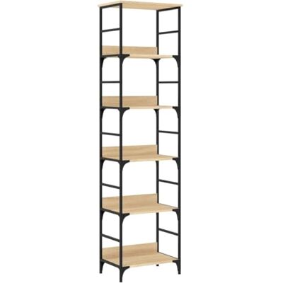 vidaXL Bibliothèque en chêne Sonoma 50x33x188,5 cm Bois d'ingénierie - Publicité vidaXL Bibliothèque en chêne Sonoma 50x33x188,5 cm Bois d'ingénierie - Publicité