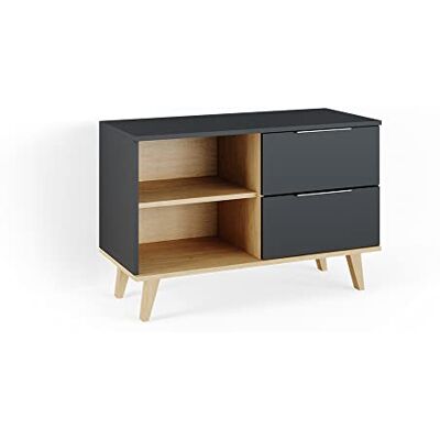 Vicco Commode avec tiroirs Nautica, Anthracite, 90x61cm, Convient pour Le Rangement de vêtements et d’Objets du Quotidien - Publicité Vicco Commode avec tiroirs Nautica, Anthracite, 90x61cm, Convient pour Le Rangement de vêtements et d’Objets du Quotidien - Publicité