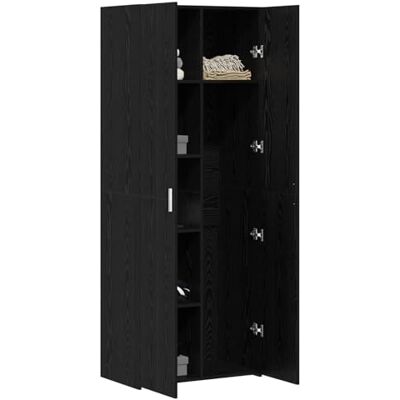 vidaXL Haut Armoire 2 pcs Chêne Noir 70 x 42,5 x 185 cm, Solution de Rangement Efficace, Meuble Moderne, Armoire en Bois pour l'intérieur, idéal pour Organiser Votre pièce - Publicité vidaXL Haut Armoire 2 pcs Chêne Noir 70 x 42,5 x 185 cm, Solution de Rangement Efficace, Meuble Moderne, Armoire en Bois pour l'intérieur, idéal pour Organiser Votre pièce - Publicité