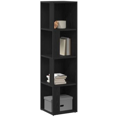 vidaXL Armoire d'Angle Bois de Chêne Noir - Meuble Moderne - Publicité vidaXL Armoire d'Angle Bois de Chêne Noir - Meuble Moderne - Publicité