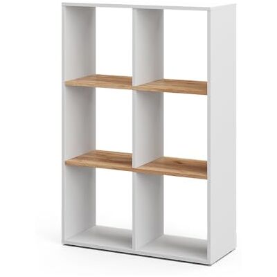 Vicco Meuble de Rangement Cube Karree, Chêne Blanc/Force de l'or, 72x107.8cm, adapté au Rangement et à la séparation des espaces de Vie - Publicité Vicco Meuble de Rangement Cube Karree, Chêne Blanc/Force de l'or, 72x107.8cm, adapté au Rangement et à la séparation des espaces de Vie - Publicité