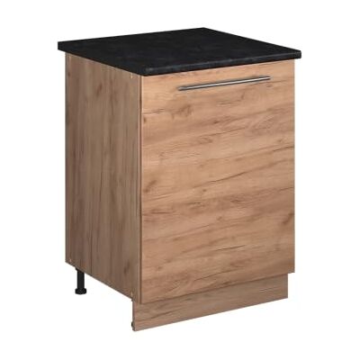 Vicco Meuble Bas de Cuisine Fame-Line, Chêne de Force doré/Chêne de Force doré, 60cm 1 Porte avec Plan de Travail - Publicité Vicco Meuble Bas de Cuisine Fame-Line, Chêne de Force doré/Chêne de Force doré, 60cm 1 Porte avec Plan de Travail - Publicité