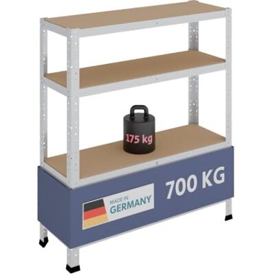 SHELFPLAZA - 100x90x30 cm - galvanisé - Shelving unit - Publicité SHELFPLAZA - 100x90x30 cm - galvanisé - Shelving unit - Publicité