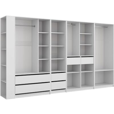 Vicco Armoire Elmo, Blanc, 50x200cm Lot de 5pour Un Rangement Flexible des vêtements Les Plus Divers - Publicité Vicco Armoire Elmo, Blanc, 50x200cm Lot de 5pour Un Rangement Flexible des vêtements Les Plus Divers - Publicité