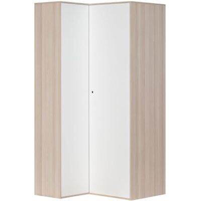 Calicosy Armoire d'angle 6 Étagères et 2 Penderies Collection Spot Made in Europe Dressing d'angle pour Chambre, Dressing L100 x P105 x H210 cm - Publicité Calicosy Armoire d'angle 6 Étagères et 2 Penderies Collection Spot Made in Europe Dressing d'angle pour Chambre, Dressing L100 x P105 x H210 cm - Publicité