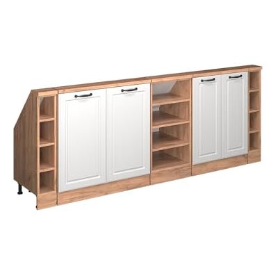 Vicco Meuble sous Pente R-Line, Blanc Campagne, 210cm Lot de 5, Convient aux Murs inclinés et à Une Installation de Cuisine Variable - Publicité Vicco Meuble sous Pente R-Line, Blanc Campagne, 210cm Lot de 5, Convient aux Murs inclinés et à Une Installation de Cuisine Variable - Publicité