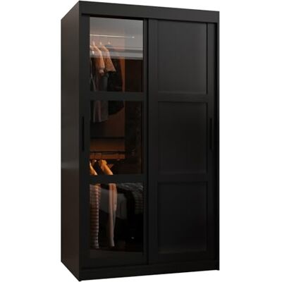ABIKS MEBLE - Dome 3 - Noir - 100x200x62 cm - Armoire - Publicité ABIKS MEBLE - Dome 3 - Noir - 100x200x62 cm - Armoire - Publicité